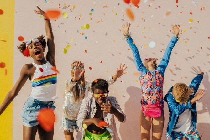 Okulary do pływania Aqua2ude Bling2O - Syrena fioletowe